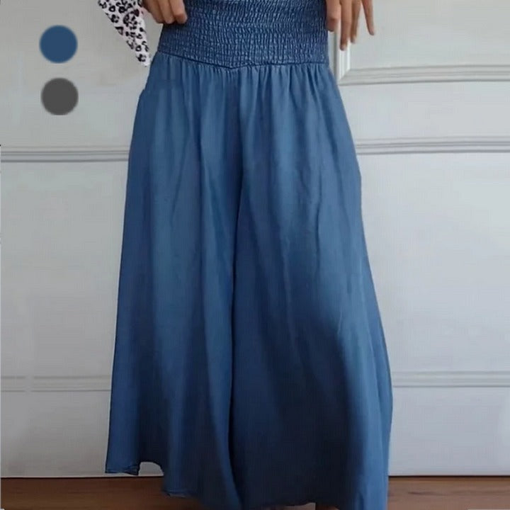 Lilie | Women's wide-leg, high-waisted jeans with pockets