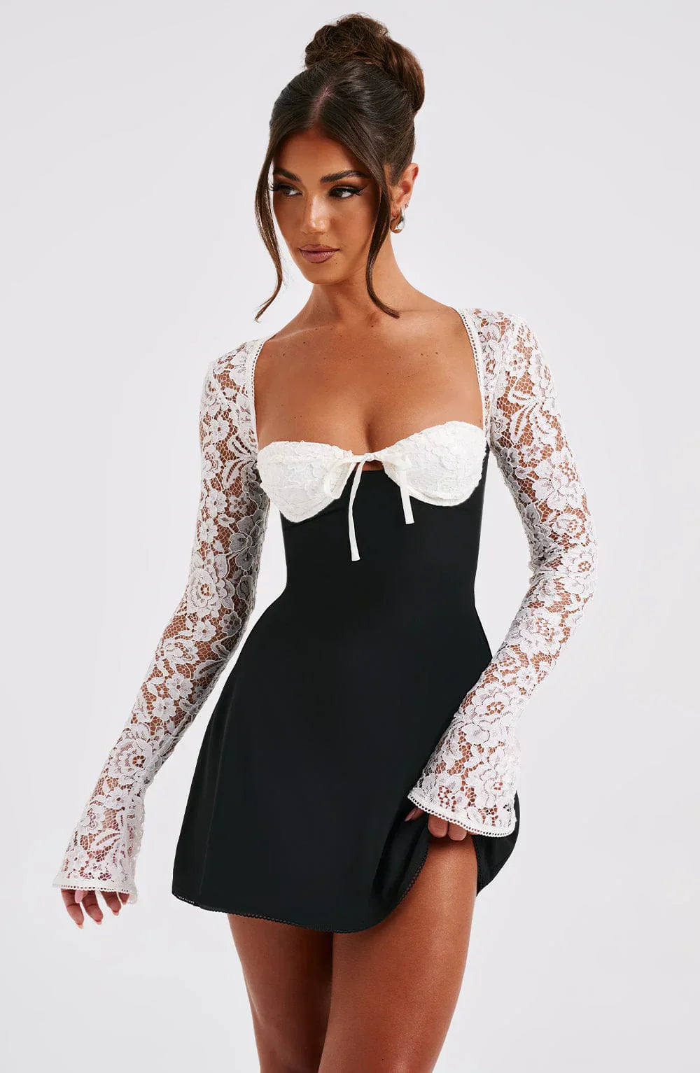 ANASTASIA  | Elegant Lace Short Dress