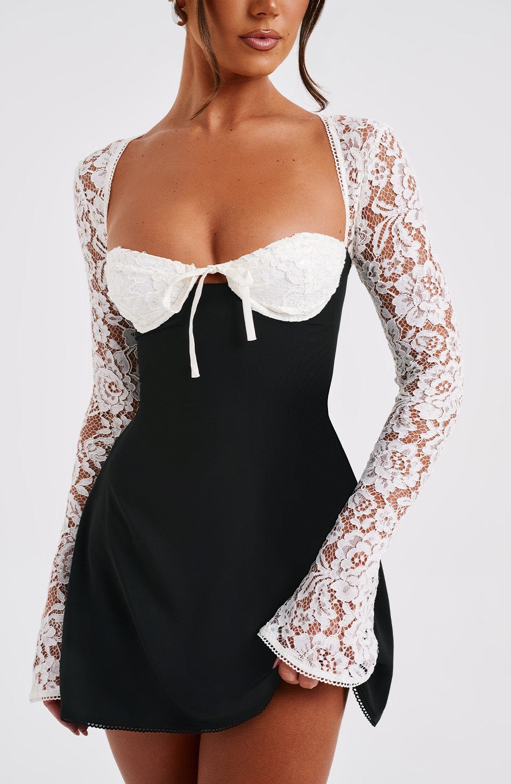 ANASTASIA  | Elegant Lace Short Dress