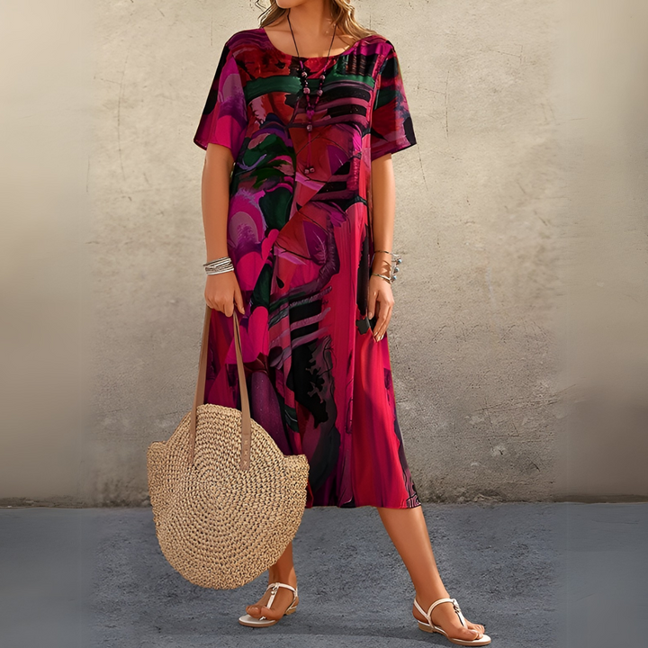 Joelle | Flowing and Elegant Flower Dress