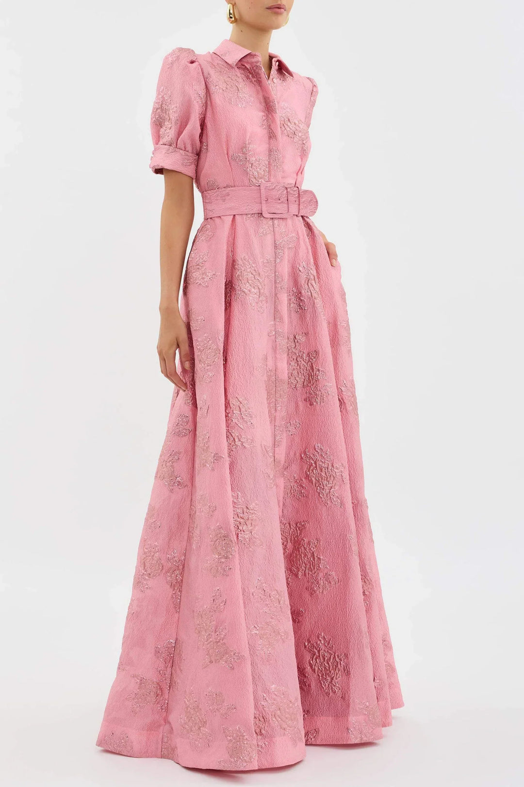Mini Rosea dress with puff sleeves