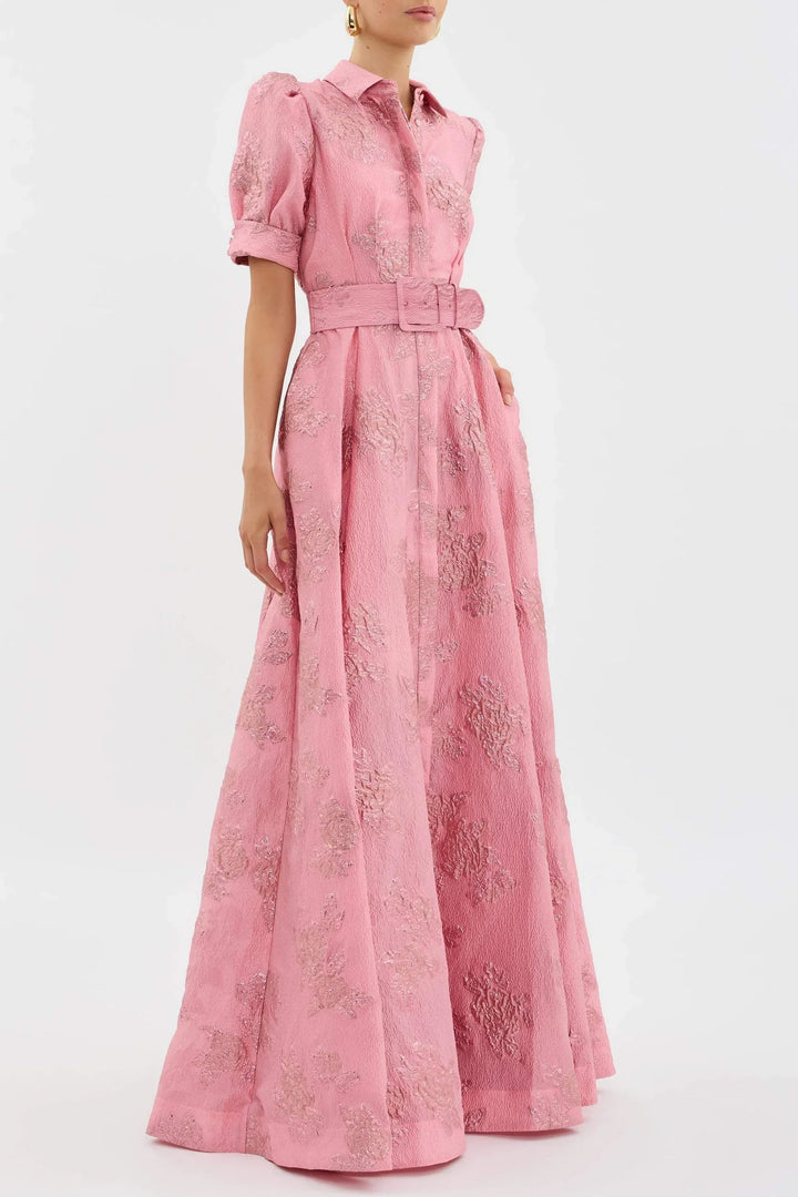 Mini Rosea dress with puff sleeves