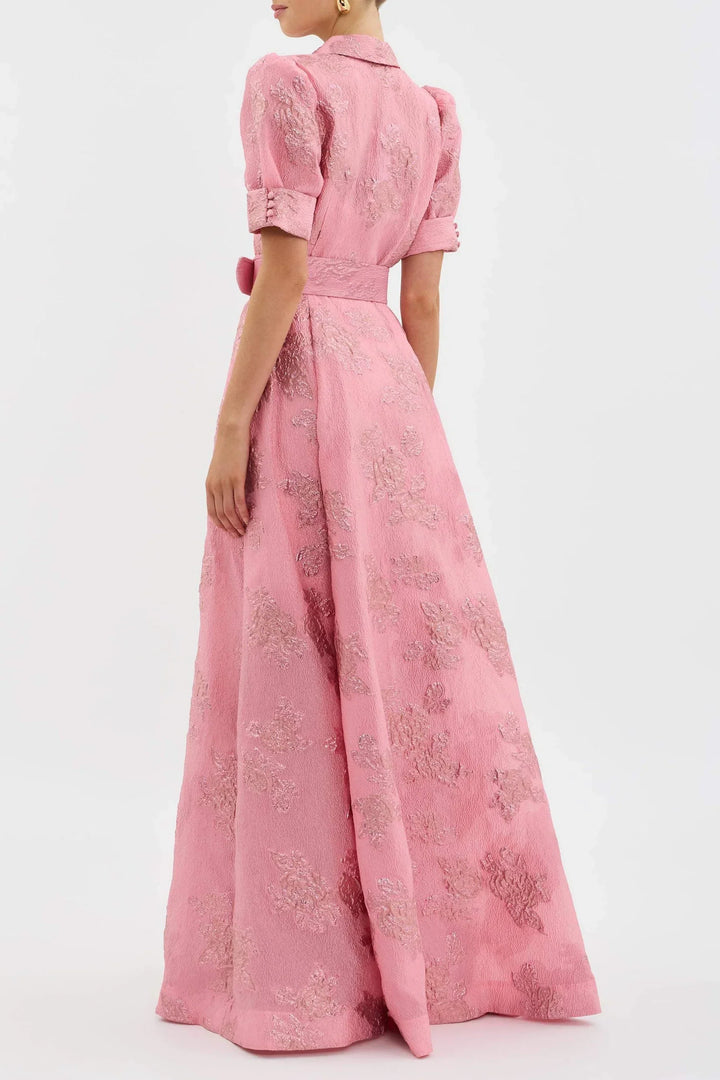 Mini Rosea dress with puff sleeves