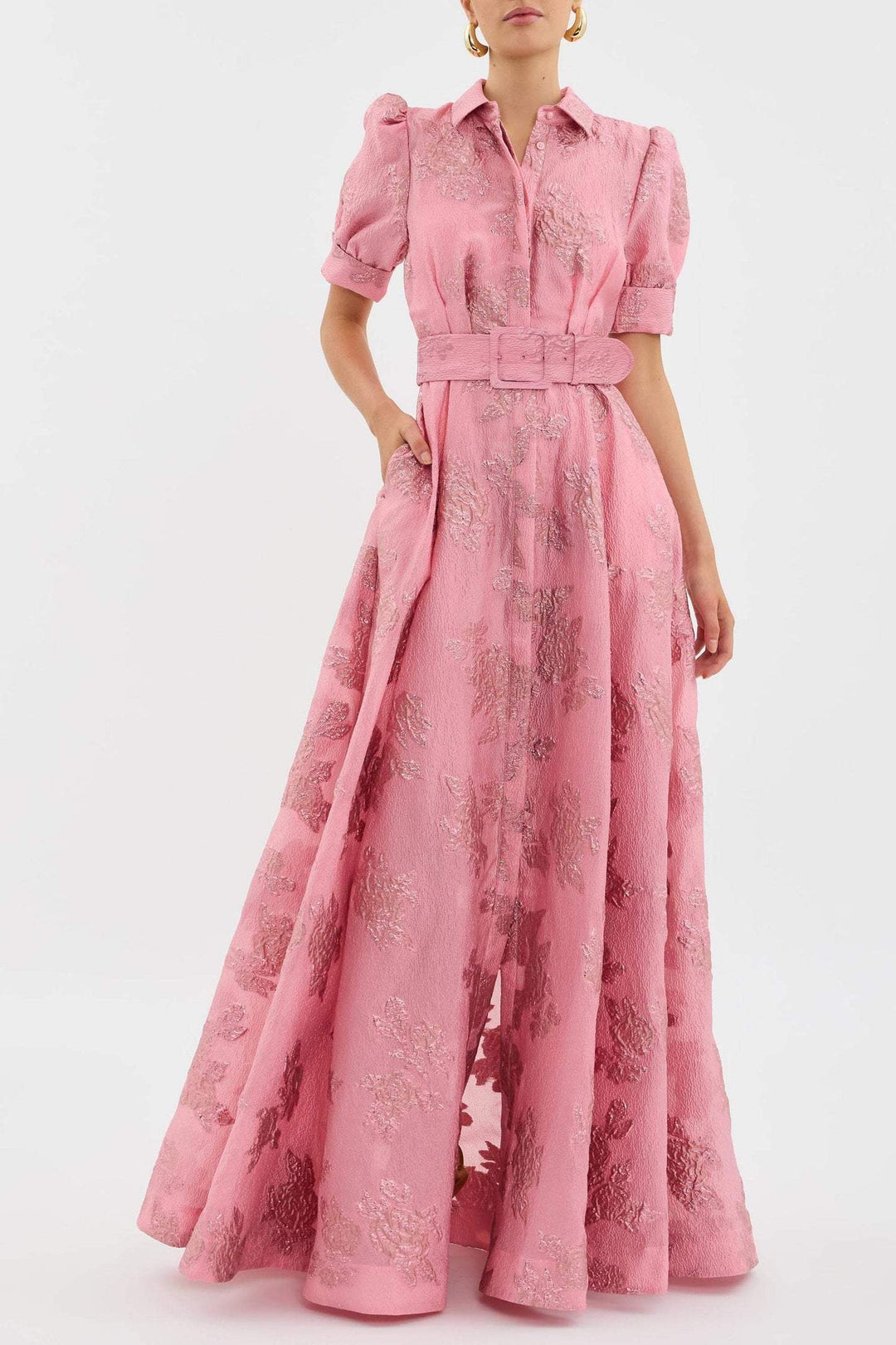 Mini Rosea dress with puff sleeves