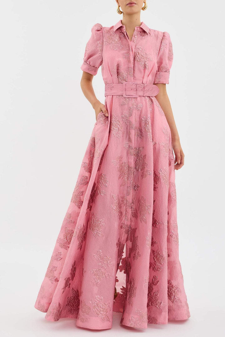 Mini Rosea dress with puff sleeves