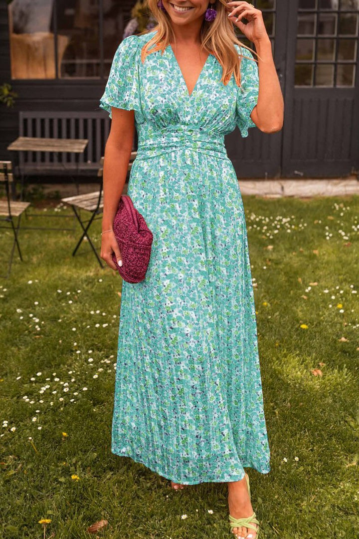 Mariella | Long Flower Dress with Romantic and Light Style