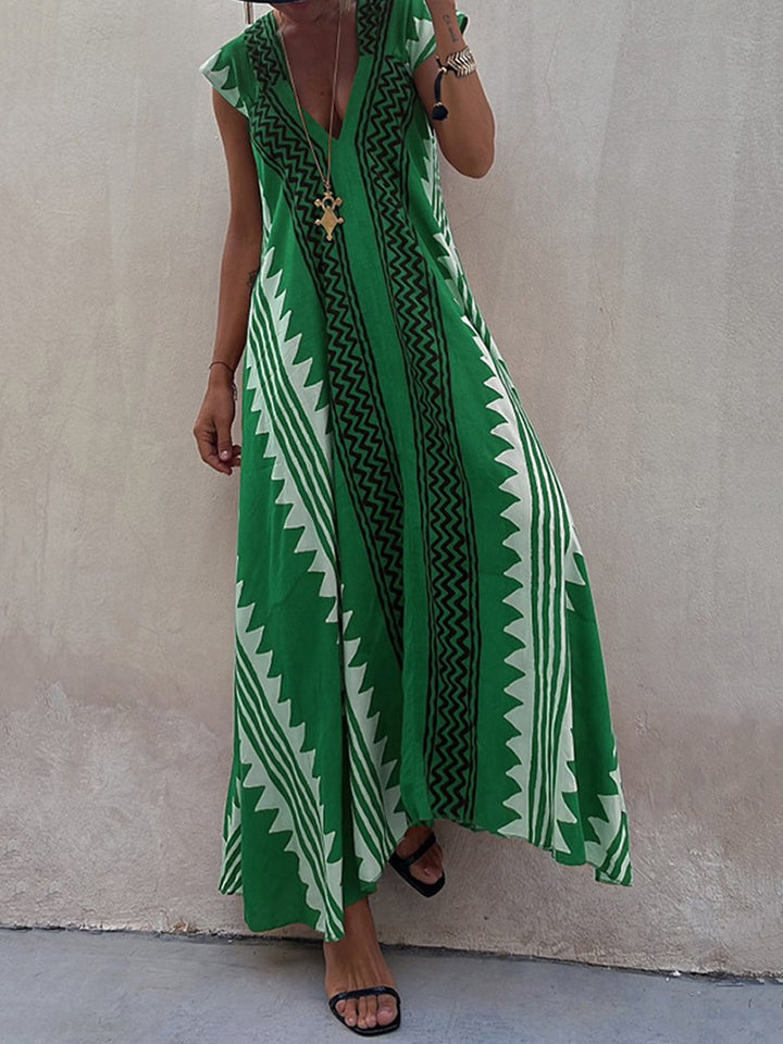 Boho   | Sleeveless V-Neck Dress