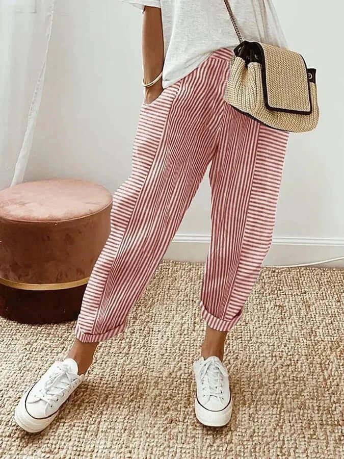 Lena | Striped Pants