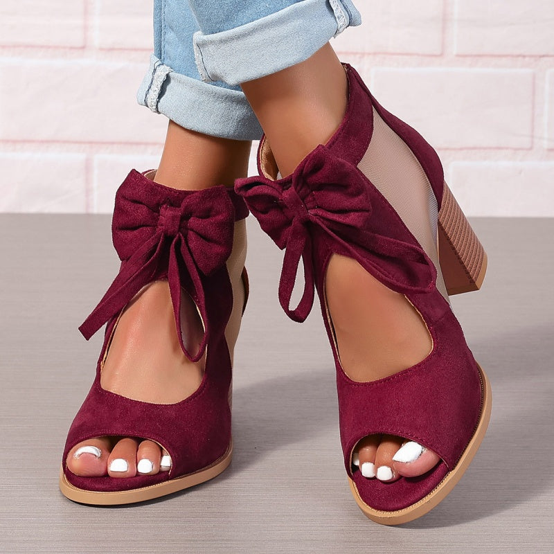 ISABEAU | HEELS WITH BOW CHARM