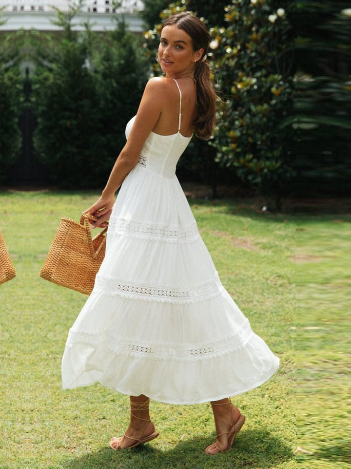 Sophie   - White Maxi Beach Dress
