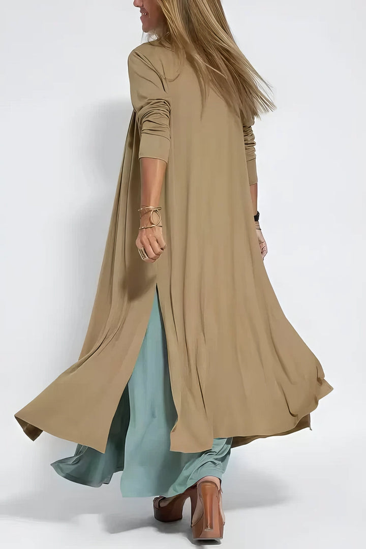 ELISE | Elegant Long Dress with Free Matching Cardigan