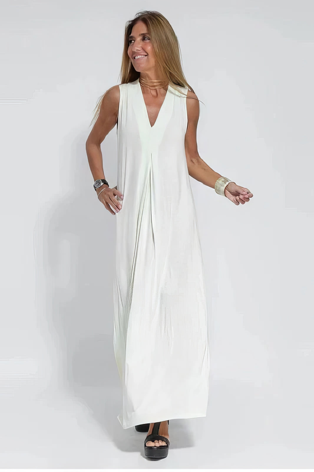 ELISE | Elegant Long Dress with Free Matching Cardigan